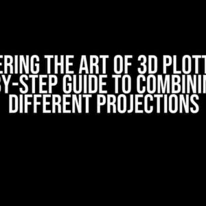 Mastering the Art of 3D Plotting: A Step-by-Step Guide to Combining Two Different Projections